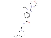 1-methyl-N-[2-(3-methyl-1-piperidinyl)ethyl]-2-(4-morpholinyl)-1H-benzimidazole-5-carboxamide