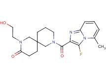 8-[(3-fluoro-5-methylimidazo[1,2-a]pyridin-2-yl)carbonyl]-2-(2-hydroxyethyl)-2,8-diazaspiro[5.5]undecan-3-one