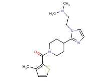 N,N-dimethyl-2-(2-{1-[(3-methyl-2-thienyl)carbonyl]-4-piperidinyl}-1H-imidazol-1-yl)ethanamine