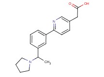 {6-[3-(1-pyrrolidin-1-ylethyl)phenyl]pyridin-3-yl}acetic acid