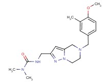 N'-{[5-(4-methoxy-3-methylbenzyl)-4,5,6,7-tetrahydropyrazolo[1,5-a]pyrazin-2-yl]methyl}-N,N-dimethylurea
