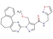 1-(6,7-dihydro-5H-benzo[6,7]cyclohepta[1,2-d]pyrimidin-2-yl)-N-(3-isoxazolylmethyl)-5-(methoxymethyl)-1H-pyrazole-4-carboxamide