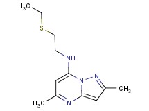 N-[2-(ethylthio)ethyl]-2,5-dimethylpyrazolo[1,5-a]pyrimidin-7-amine