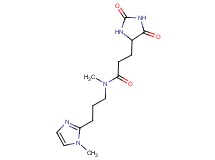 3-(2,5-dioxo-4-imidazolidinyl)-N-methyl-N-[3-(1-methyl-1H-imidazol-2-yl)propyl]propanamide