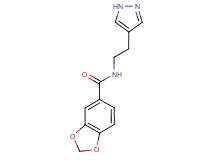N-[2-(1H-pyrazol-4-yl)ethyl]-1,3-benzodioxole-5-carboxamide