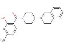 5-{[4-(3,4-dihydroisoquinolin-2(1H)-yl)piperidin-1-yl]carbonyl}-2-methylpyrimidin-4-ol