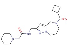N-{[5-(cyclobutylcarbonyl)-5,6,7,8-tetrahydro-4H-pyrazolo[1,5-a][1,4]diazepin-2-yl]methyl}-2-piperidin-1-ylacetamide