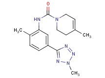 4-methyl-N-[2-methyl-5-(2-methyl-2H-tetrazol-5-yl)phenyl]-3,6-dihydropyridine-1(2H)-carboxamide formate