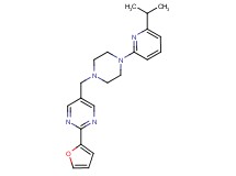 2-(2-furyl)-5-{[4-(6-isopropylpyridin-2-yl)piperazin-1-yl]methyl}pyrimidine