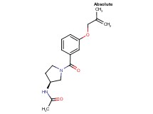 N-((3S)-1-{3-[(2-methylprop-2-en-1-yl)oxy]benzoyl}pyrrolidin-3-yl)acetamide