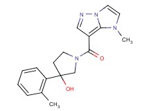1-[(1-methyl-1H-imidazo[1,2-b]pyrazol-7-yl)carbonyl]-3-(2-methylphenyl)pyrrolidin-3-ol