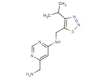 6-(aminomethyl)-N-[(4-isopropyl-1,2,3-thiadiazol-5-yl)methyl]pyrimidin-4-amine