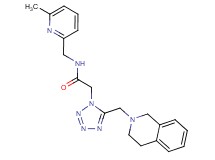 2-[5-(3,4-dihydro-2(1H)-isoquinolinylmethyl)-1H-tetrazol-1-yl]-N-[(6-methyl-2-pyridinyl)methyl]acetamide