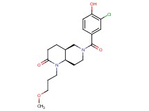 (4aS*,8aR*)-6-(3-chloro-4-hydroxybenzoyl)-1-(3-methoxypropyl)octahydro-1,6-naphthyridin-2(1H)-one