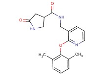 N-{[2-(2,6-dimethylphenoxy)-3-pyridinyl]methyl}-5-oxo-3-pyrrolidinecarboxamide