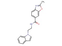N-[2-(1H-indol-1-yl)ethyl]-2-methyl-1,3-benzoxazole-6-carboxamide