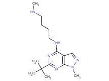 (6-tert-butyl-1-methyl-1H-pyrazolo[3,4-d]pyrimidin-4-yl)[4-(methylamino)butyl]amine