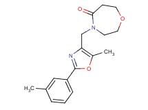 4-{[5-methyl-2-(3-methylphenyl)-1,3-oxazol-4-yl]methyl}-1,4-oxazepan-5-one