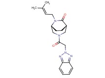 (1S*,5R*)-3-(2H-1,2,3-benzotriazol-2-ylacetyl)-6-(3-methylbut-2-en-1-yl)-3,6-diazabicyclo[3.2.2]nonan-7-one