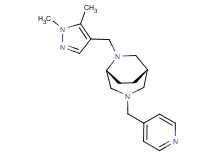 (1S*,5R*)-6-[(1,5-dimethyl-1H-pyrazol-4-yl)methyl]-3-(4-pyridinylmethyl)-3,6-diazabicyclo[3.2.2]nonane