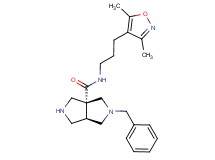 rel-(3aR,6aR)-2-benzyl-N-[3-(3,5-dimethyl-4-isoxazolyl)propyl]hexahydropyrrolo[3,4-c]pyrrole-3a(1H)-carboxamide dihydrochloride