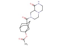 3-[(9-oxooctahydro-2H-pyrazino[1,2-a]pyrazin-2-yl)carbonyl]-1-adamantyl acetate