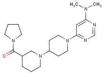 N,N-dimethyl-6-[3-(pyrrolidin-1-ylcarbonyl)-1,4'-bipiperidin-1'-yl]pyrimidin-4-amine