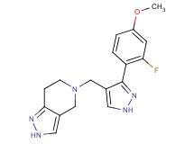5-{[3-(2-fluoro-4-methoxyphenyl)-1H-pyrazol-4-yl]methyl}-4,5,6,7-tetrahydro-2H-pyrazolo[4,3-c]pyridine