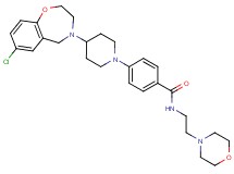 4-[4-(7-chloro-2,3-dihydro-1,4-benzoxazepin-4(5H)-yl)-1-piperidinyl]-N-[2-(4-morpholinyl)ethyl]benzamide