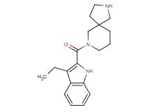 7-[(3-ethyl-1H-indol-2-yl)carbonyl]-2,7-diazaspiro[4.5]decane hydrochloride