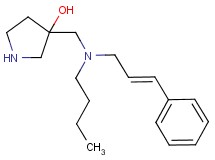 3-({butyl[(2E)-3-phenyl-2-propen-1-yl]amino}methyl)-3-pyrrolidinol dihydrochloride