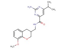 2-amino-6-isopropyl-N-[(8-methoxy-3,4-dihydro-2H-chromen-3-yl)methyl]pyrimidine-4-carboxamide