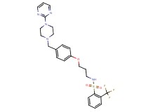 N-[3-(4-{[4-(2-pyrimidinyl)-1-piperazinyl]methyl}phenoxy)propyl]-2-(trifluoromethyl)benzenesulfonamide