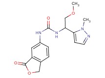 N-[2-methoxy-1-(1-methyl-1H-pyrazol-5-yl)ethyl]-N'-(3-oxo-1,3-dihydro-2-benzofuran-5-yl)urea