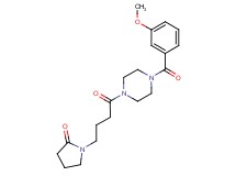 1-{4-[4-(3-methoxybenzoyl)-1-piperazinyl]-4-oxobutyl}-2-pyrrolidinone