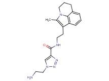 1-(2-aminoethyl)-N-[2-(2-methyl-5,6-dihydro-4H-pyrrolo[3,2,1-ij]quinolin-1-yl)ethyl]-1H-1,2,3-triazole-4-carboxamide