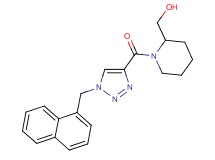 (1-{[1-(1-naphthylmethyl)-1H-1,2,3-triazol-4-yl]carbonyl}-2-piperidinyl)methanol