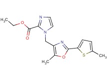 ethyl 1-{[5-methyl-2-(5-methyl-2-thienyl)-1,3-oxazol-4-yl]methyl}-1H-imidazole-2-carboxylate