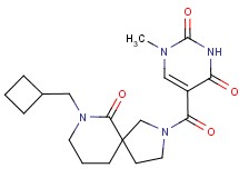 5-{[7-(cyclobutylmethyl)-6-oxo-2,7-diazaspiro[4.5]dec-2-yl]carbonyl}-1-methylpyrimidine-2,4(1H,3H)-dione