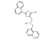 N-methyl-1-[5-methyl-2-(1-naphthyl)-1,3-oxazol-4-yl]-N-(5-quinolinylmethyl)methanamine