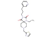1-ethyl-3-[3-(3-pyridinyl)propyl]-8-(1,3-thiazol-2-ylmethyl)-1,3,8-triazaspiro[4.5]decane-2,4-dione