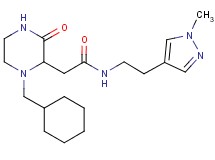 2-[1-(cyclohexylmethyl)-3-oxo-2-piperazinyl]-N-[2-(1-methyl-1H-pyrazol-4-yl)ethyl]acetamide