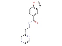 N-[2-(2-pyrazinyl)ethyl]-1-benzofuran-5-carboxamide
