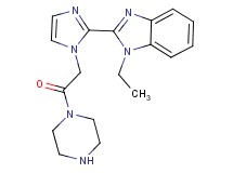 1-ethyl-2-[1-(2-oxo-2-piperazin-1-ylethyl)-1H-imidazol-2-yl]-1H-benzimidazole