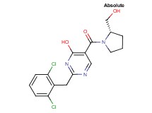 2-(2,6-dichlorobenzyl)-5-{[(2S)-2-(hydroxymethyl)pyrrolidin-1-yl]carbonyl}pyrimidin-4-ol