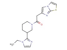 6-{2-[3-(1-ethyl-1H-imidazol-2-yl)piperidin-1-yl]-2-oxoethyl}imidazo[2,1-b][1,3]thiazole