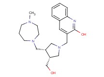 3-({rel-(3R,4S)-3-(hydroxymethyl)-4-[(4-methyl-1,4-diazepan-1-yl)methyl]-1-pyrrolidinyl}methyl)-2-quinolinol