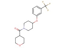 1-(tetrahydro-2H-pyran-4-ylcarbonyl)-4-[3-(trifluoromethyl)phenoxy]piperidine