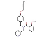 N-[4-(2-butyn-1-yloxy)benzyl]-2-methoxy-N-(3-pyridinylmethyl)benzamide