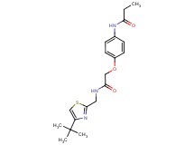 N-[4-(2-{[(4-tert-butyl-1,3-thiazol-2-yl)methyl]amino}-2-oxoethoxy)phenyl]propanamide